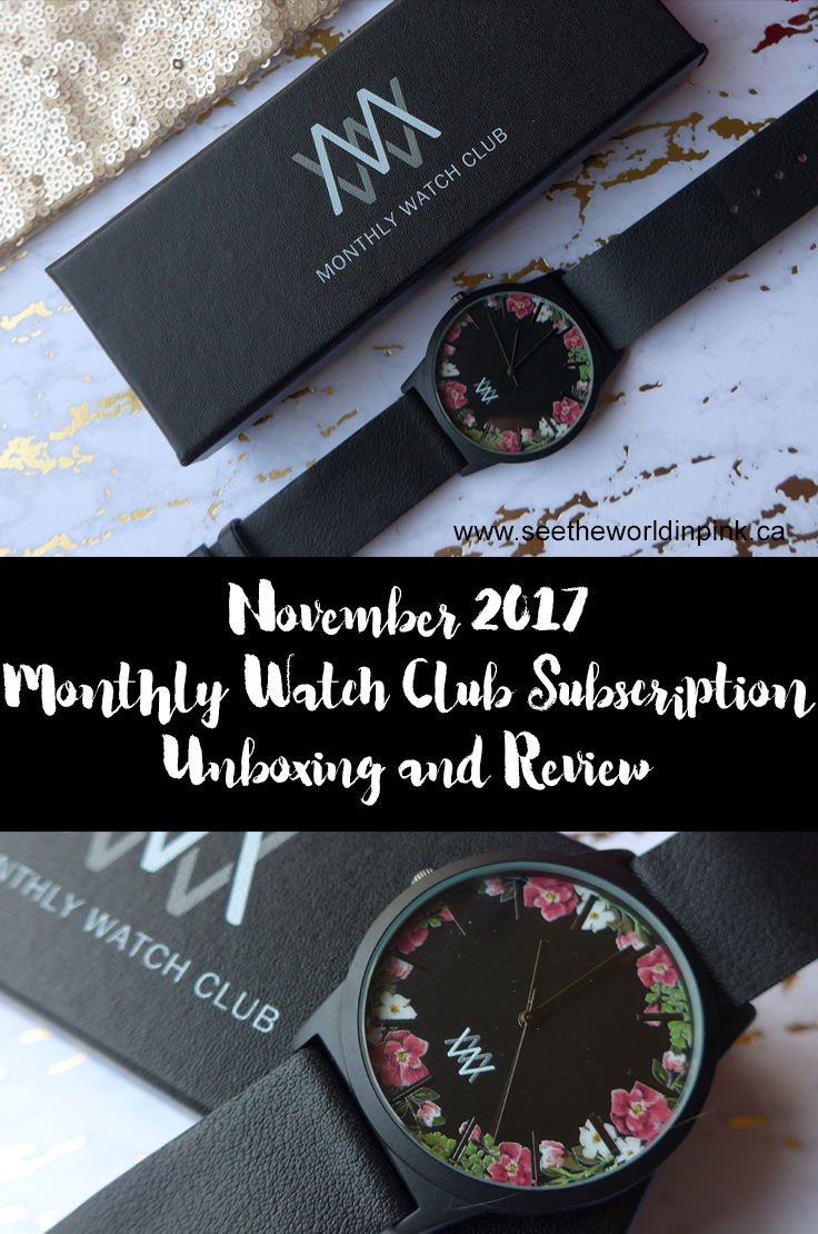 November 2017 Monthly Watch Club Unboxing See the World in PINK